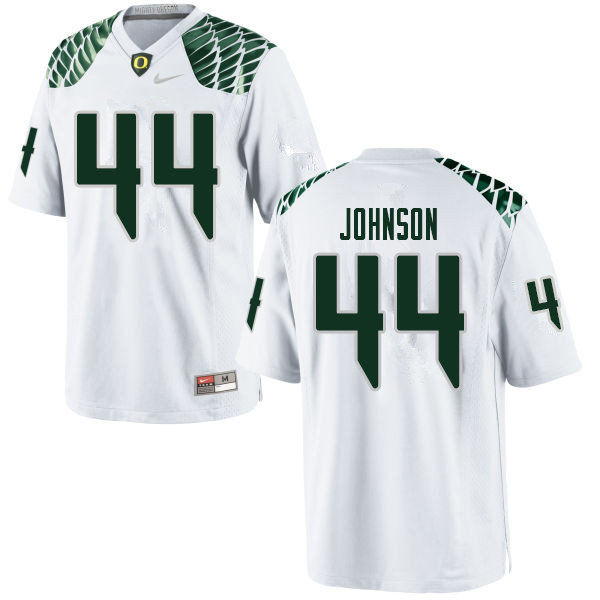 Men #44 D.J. Johnson Oregn Ducks College Football Jerseys Sale-White